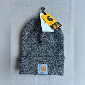 NWT— Carhartt Black and Gray Knit Beanie